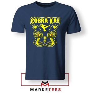 Cobra Kai Double Series Graphic Navy Tshirt