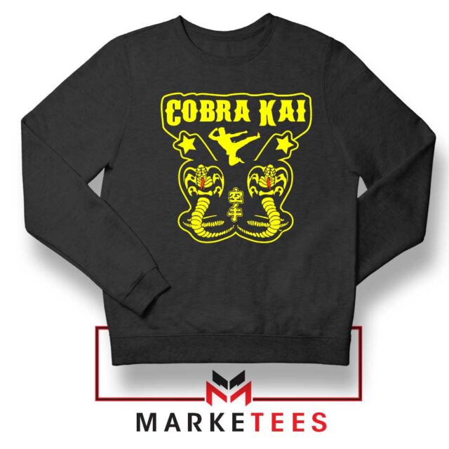 Retro Cobra Kai Double Snake Karate T-Shirt