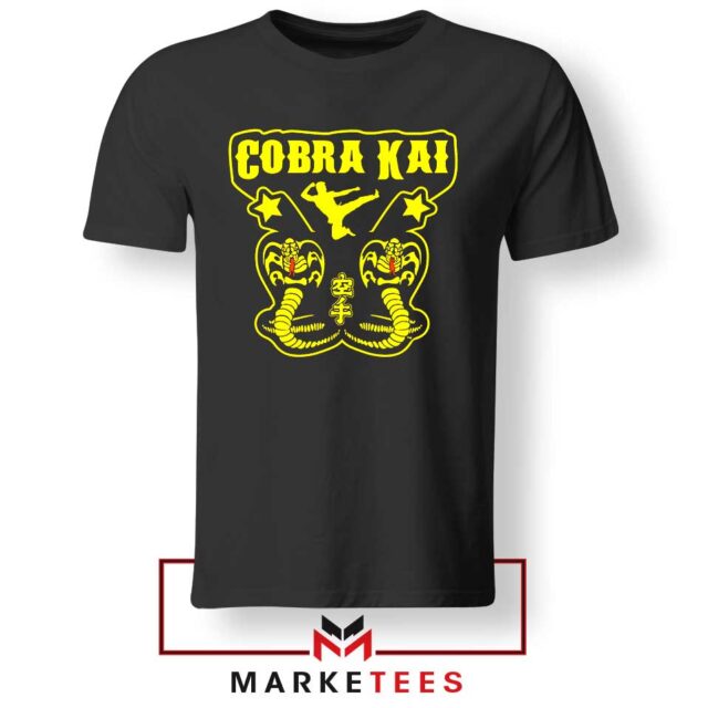 Retro Cobra Kai Double Snake Karate Graphic Tee
