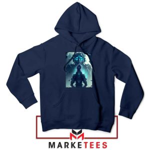 Cyberpunk The World of Deity Navy Hoodie