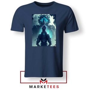 Cyberpunk The World of Deity Navy Tshirt