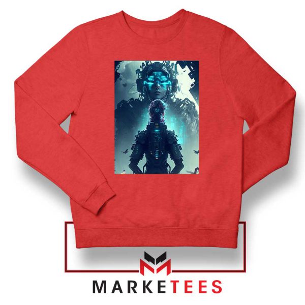Cyberpunk The World of Deity Red Sweatshirt