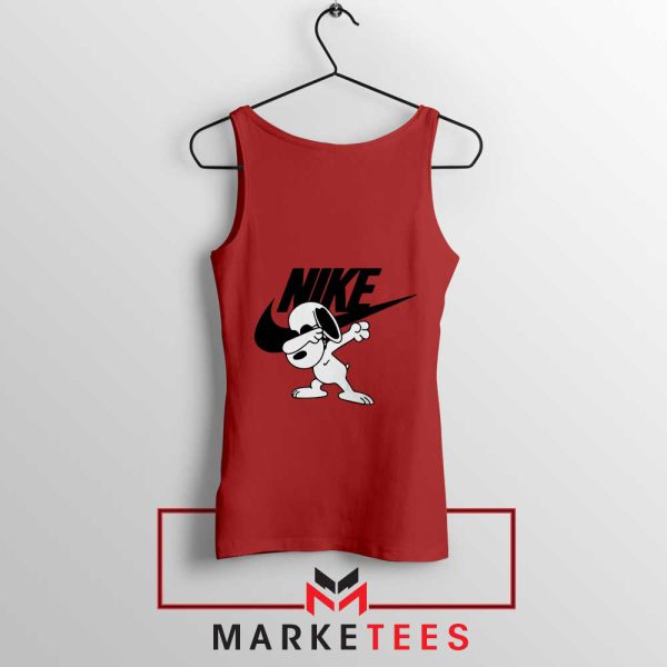 Dab Dance With Peanuts Gang Red Tank Top