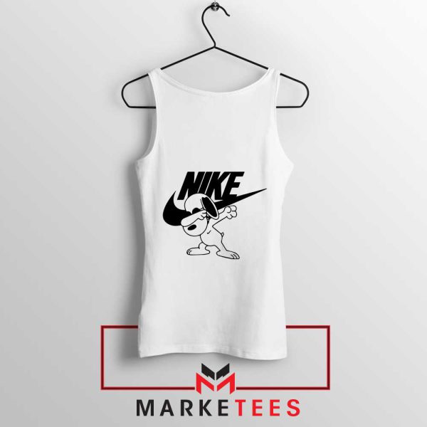 Dab Dance With Peanuts Gang White Tank Top