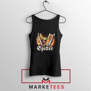 Dinosaurs Spitter Funny Black Tank Top