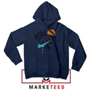 Enter the Upside Down Nike Just Do It Navy Hoodie