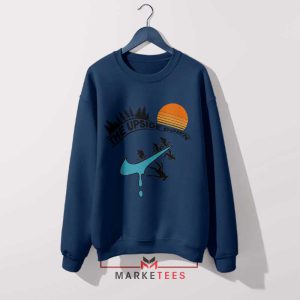 Enter the Upside Down Nike Just Do It Navy Sweatshirt