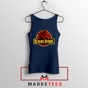 Godzilla Kaiju Park Monster Navy Tank Tops