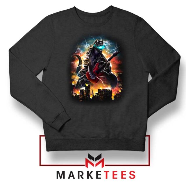 Godzilla Solos Rock Guitar Sweatshirt Secrets