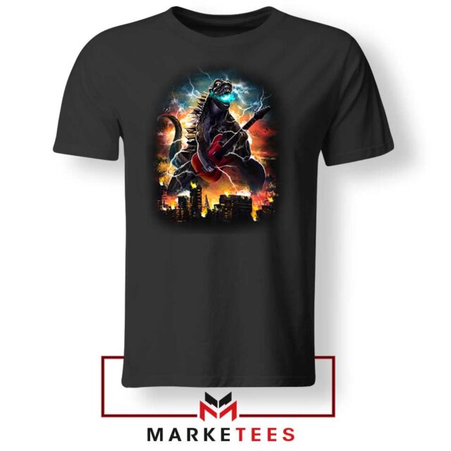 Godzilla Solos Rock Guitar Tshirt Exclusive