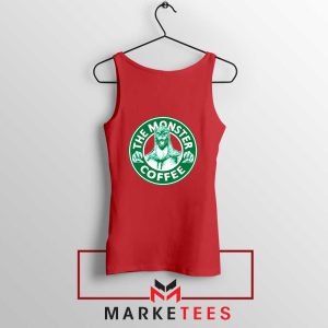 Godzilla The Monster Coffee Meme Red Tank Tops