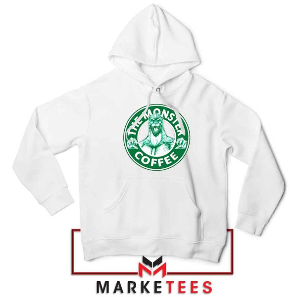 Godzilla The Monster Coffee Meme White Hoodie