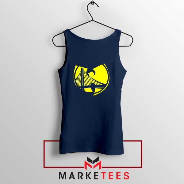 Golden State Warriors Logo Wu Tang Navy Tank Top