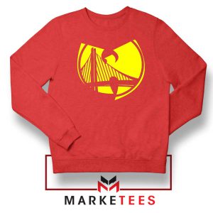 Golden State Warriors Logo Wu Tang Red Sweatshirt
