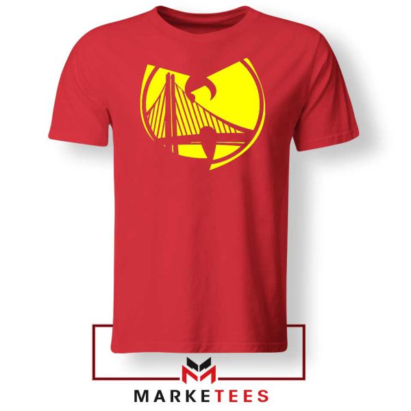 Golden State Warriors Logo Wu Tang Red Tshirt