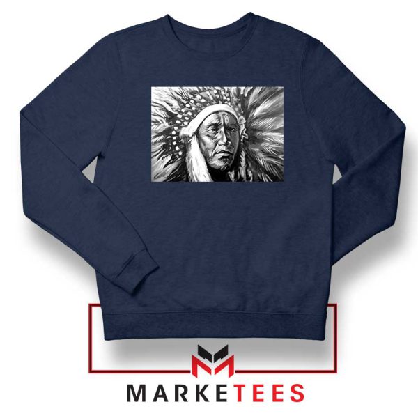 Great Feather Master American Chief Navy Sweatshirt