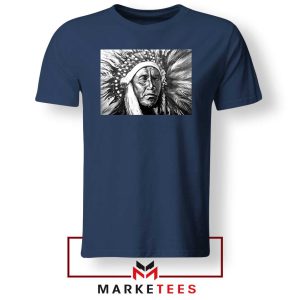 Great Feather Master American Chief Navy Tshirt