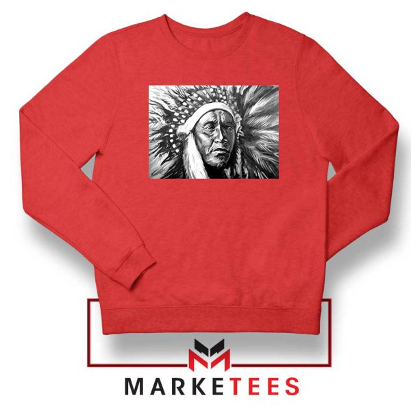 Great Feather Master American Chief Red Sweatshirt