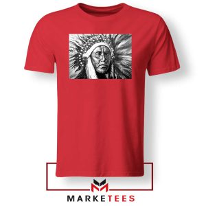 Great Feather Master American Chief Red Tshirt