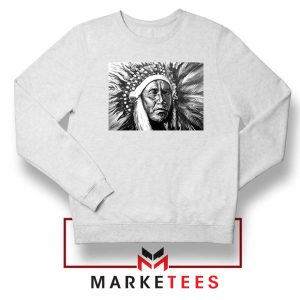 Great Feather Master American Chief White Sweatshirt