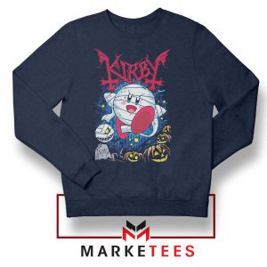 Kirby Cute Monster Game Navy Sweatshirt