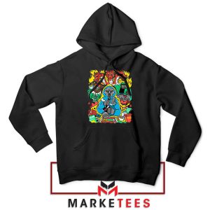 MF Doom Face Characters Black Hoodie