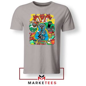 MF Doom Face Characters Grey Tshirt