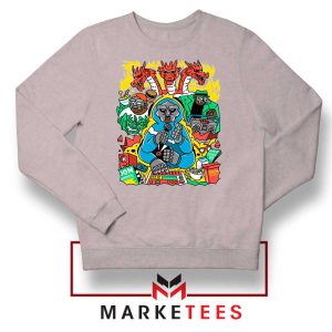 MF Doom Face Characters GreySweatshirt