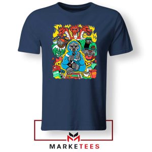 MF Doom Face Characters Navy Tshirt