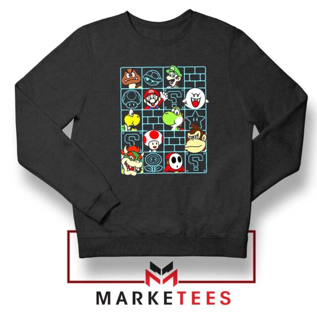 Mario Characters Game Series Sweatshirt Best