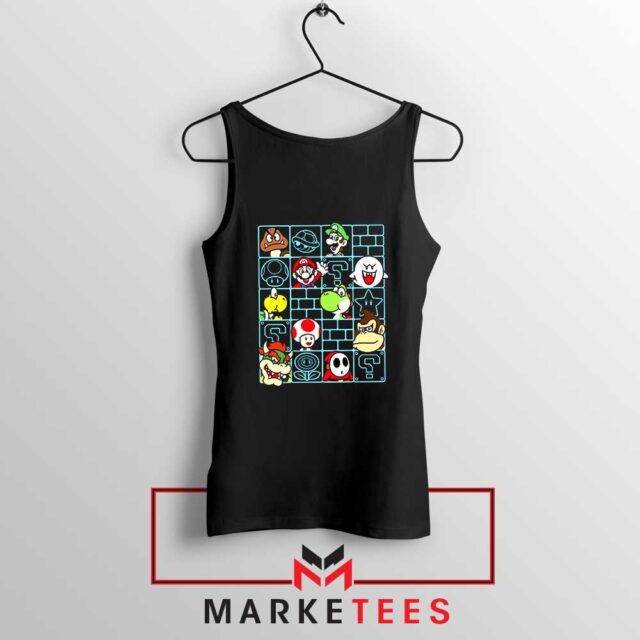 Mario Characters Game Series Tank Top Premium