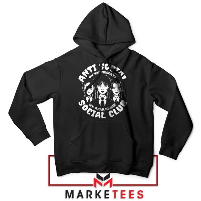 On Wednesdays We Wear Black Hoodie Urgent