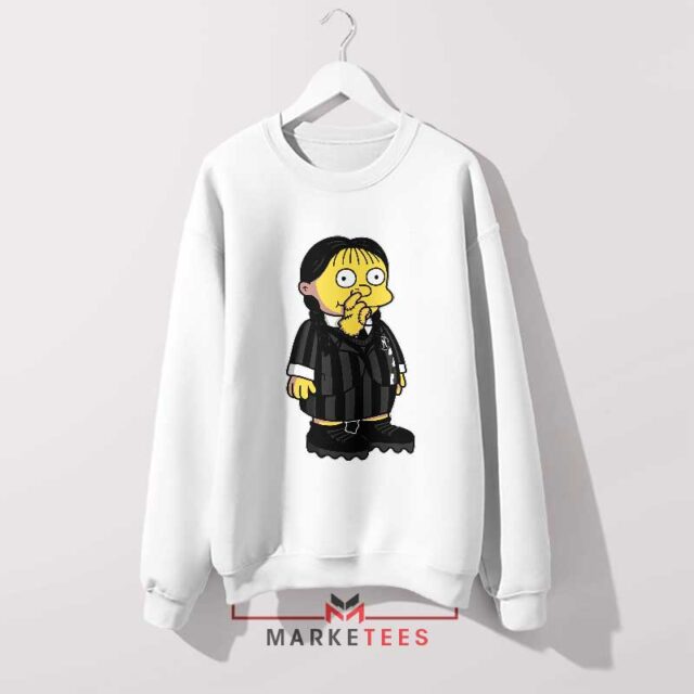 Cast Wednesday Bart Face Sweatshirt