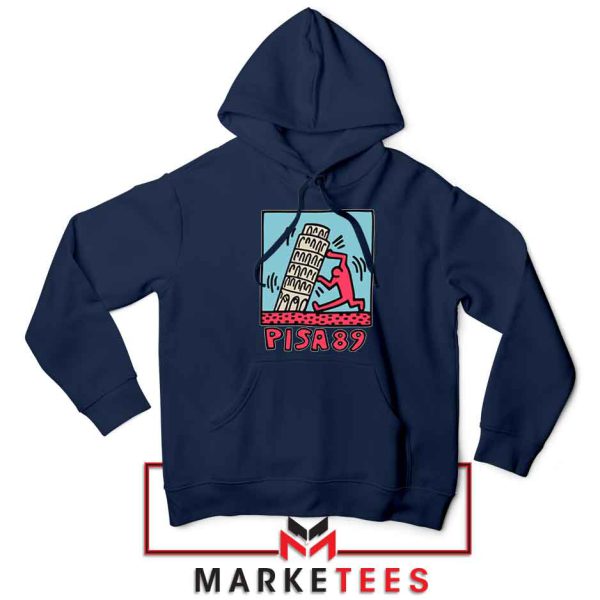 Pisa 89 Keith Haring Art Navy Hoodie