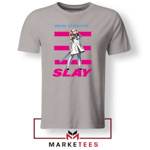 Dolly Dearest Directive Slay Sport Grey Tshirt