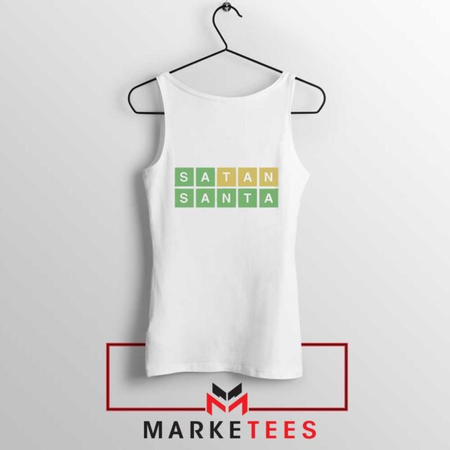 Satan Santa Xmas Wordle Funny Tank Top Revealed