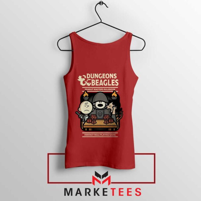 Snoopy Inspired Peanuts DnD Game Tank Top New