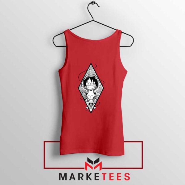 Straw Hat Luffy The Great Captain Red Tank Top