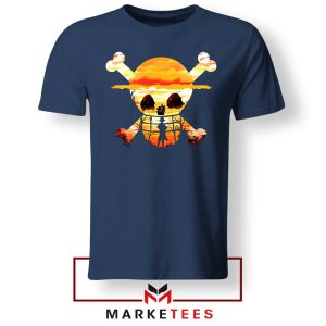 Straw Hat Pirates Anime Navy Tshirt