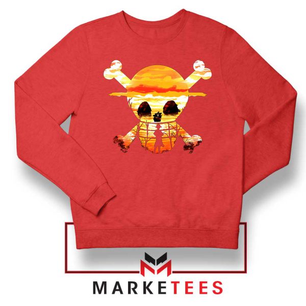 Straw Hat Pirates Anime Red Sweaters
