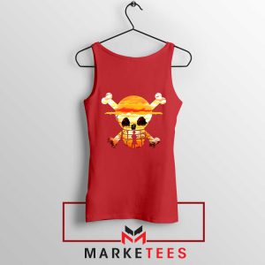 Straw Hat Pirates Anime Red Tank Top