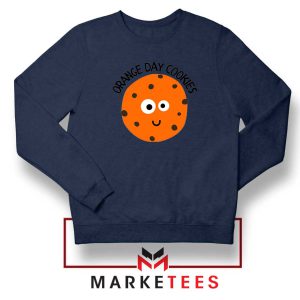 Sugar Cookies Orange Day Navy Sweatshirt