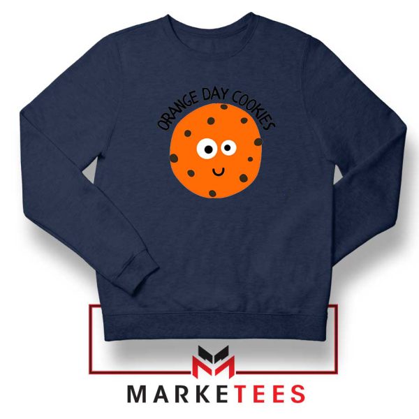 Sugar Cookies Orange Day Navy Sweatshirt