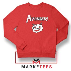 The Avongers Superhero Members Red Sweatshirt