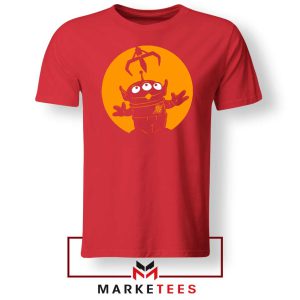 The Little Green Cartoon Characters Red Tshirt