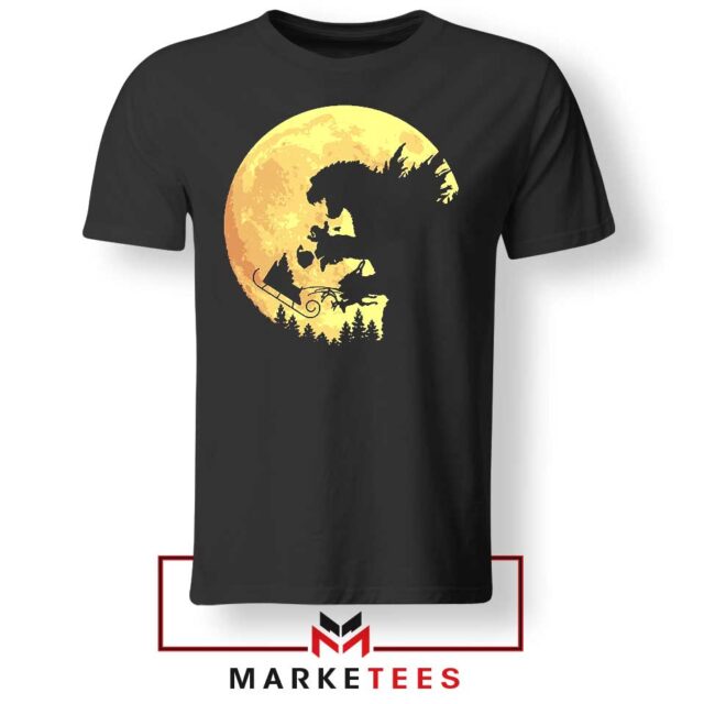 The Moon Christmas Monster Godzilla Funny Apparel