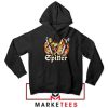 Thee Dinosaurs Spitter Funny Black Hoodie