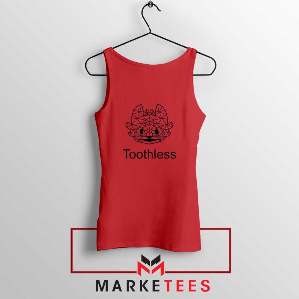 Toothless The Night Fury Red Dragons Tank Top