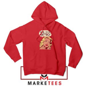 Vintage OMG Nostalgic Style Red Hoodie