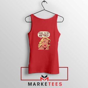 Vintage OMG Nostalgic Style Red Tank Tops